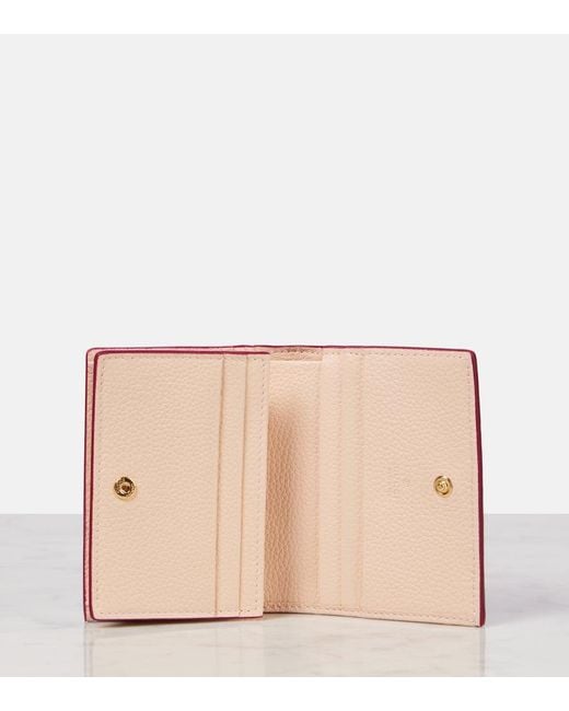Gucci Red Bi-Color Gg Marmont Small Wallet