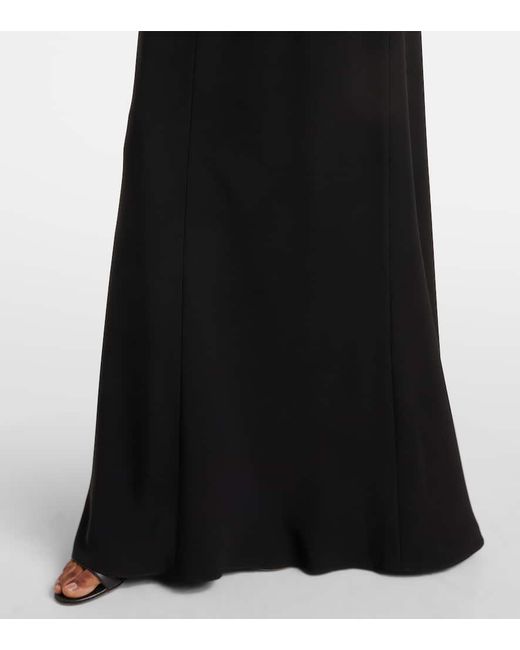 Max Mara Black Robe Fernet Aus Cady