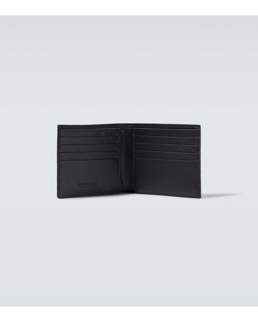 Bottega Veneta Portemonnaie Intrecciato Aus Leder in Black für Herren