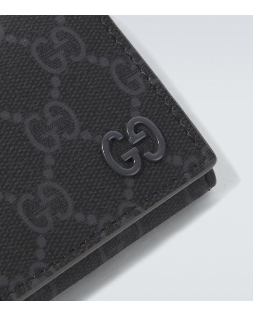 Gucci Black Gg Canvas Wallet for men