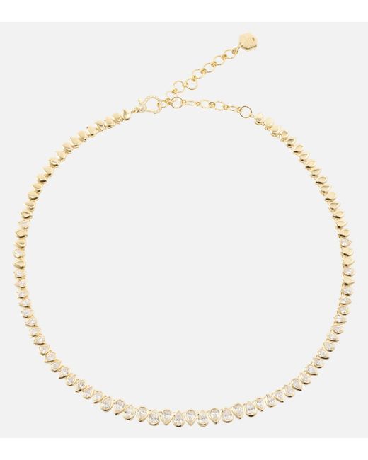 SHAY Natural Tennis 18kt Gold Necklace With Diamonds