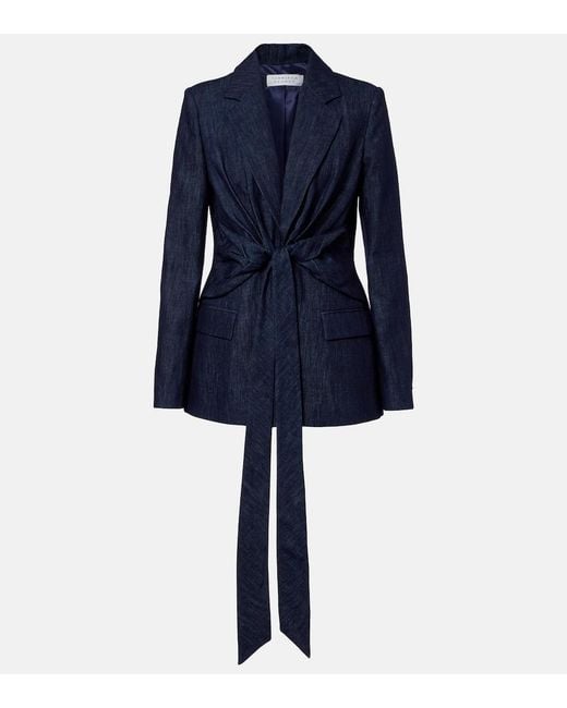 Gabriela Hearst Blue Grant Denim Blazer