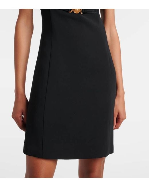 Versace Black Minikleid Medusa '95 Aus Cady