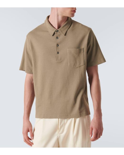 FRAME Natural Cotton Polo Shirt for men