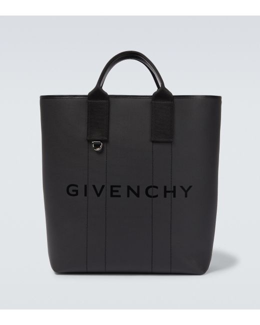 Givenchy Black G-essentials Cotton Canvas Tote Bag for men