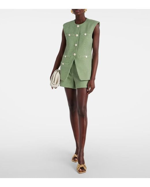 Chaleco Tamara Veronica Beard de color Green