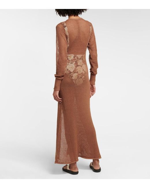 Sir Brown Dulcie Cotton-Blend Maxi Dress