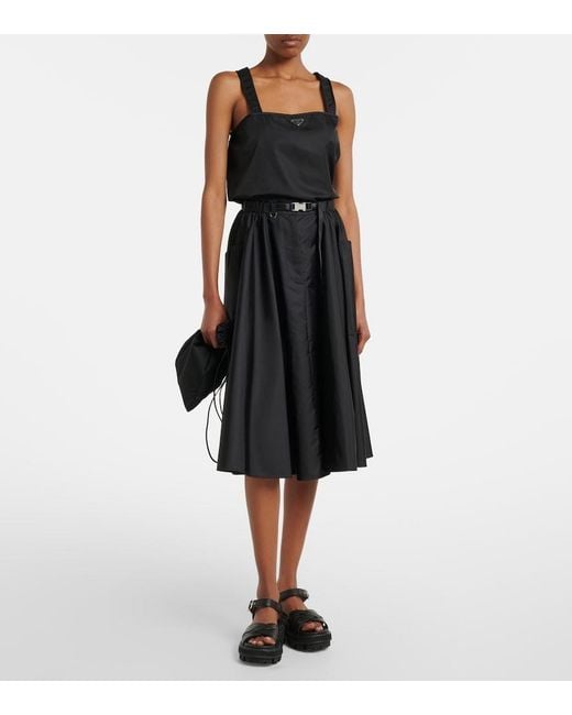 Prada Black Leather Sandals
