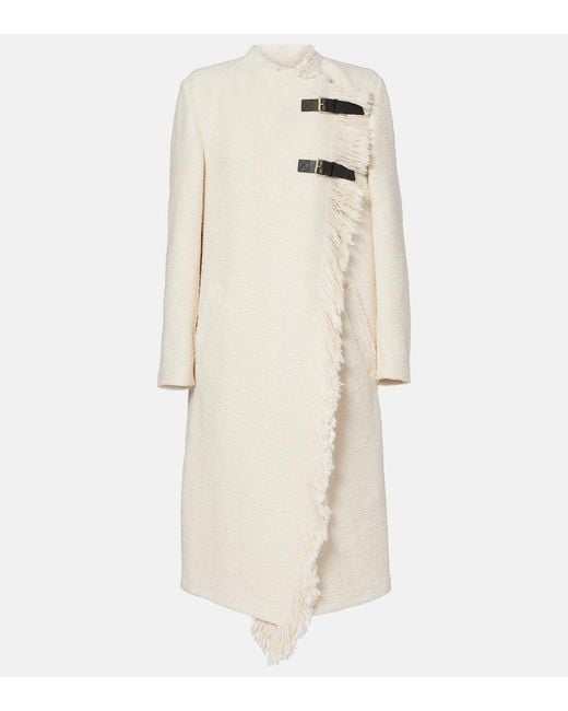 Isabel Marant Natural Gameia Cotton And Linen Coat