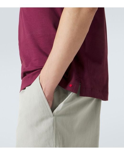 Polo De Algodon Kiton de hombre de color Red