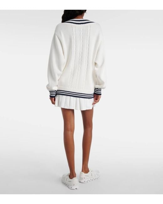 The Upside White Louie Cotton Sweater