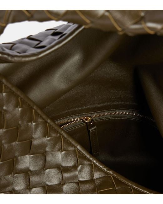 Bottega Veneta Green Hop Large Leather Tote Bag