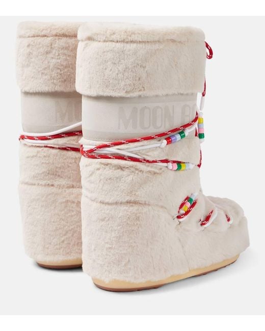 Moon Boot Natural Icon Faux-fur Boots