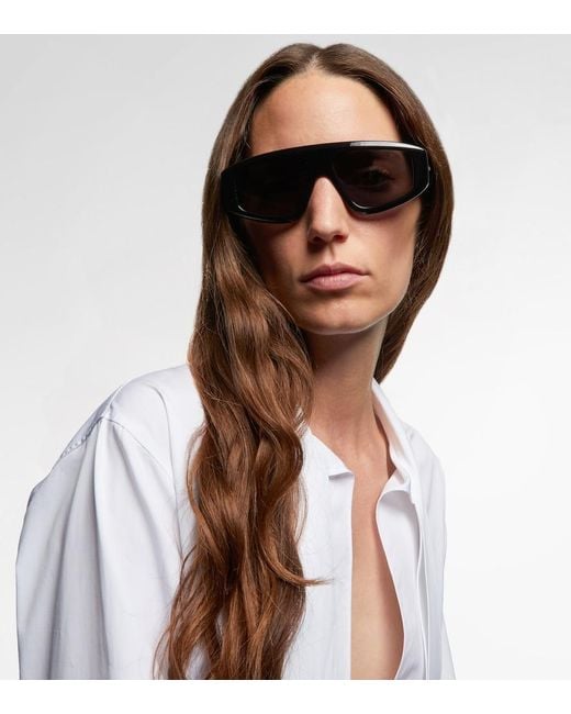 Alaïa Black Absolu Mask Sunglasses