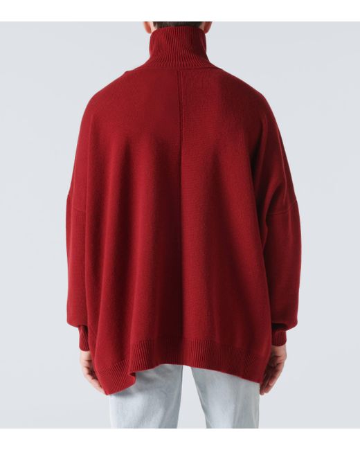 The Row Red Vinicius Cashmere Turtleneck Sweater for men