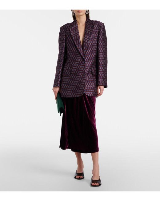 Manolo Blahnik Green Capri Embellished Velvet Clutch