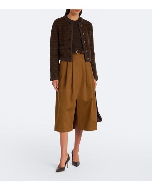 Altuzarra Black Mack Striped Wool-Blend Jacket