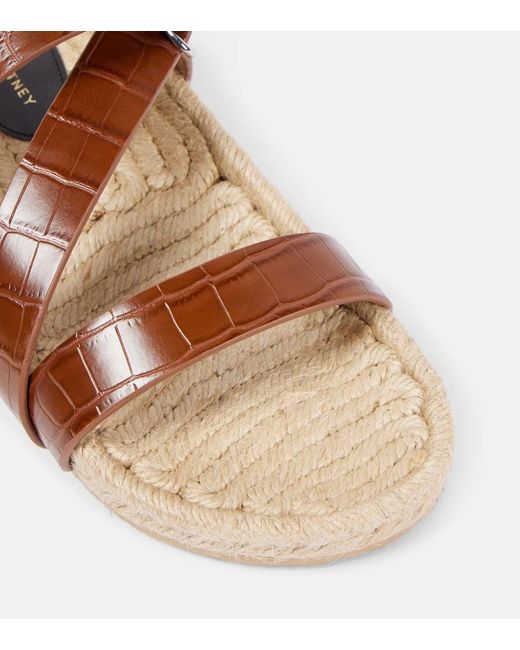 Sandali Espadrillas Gaia S-Wave di Stella McCartney in Brown