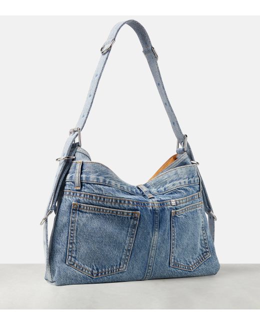 Givenchy Blue Voyou Medium Shoulder Bag