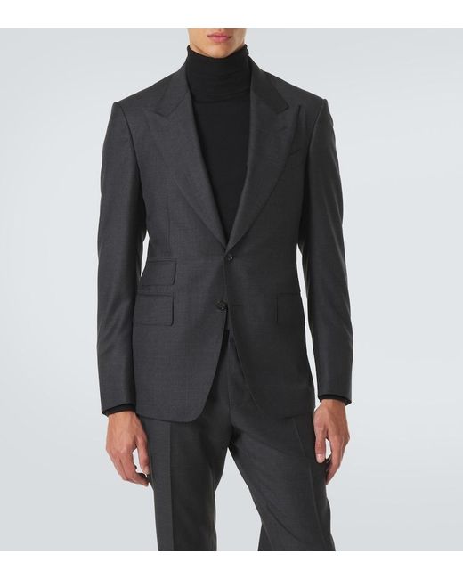 Tom Ford Blue Shelton Wool Suit for men