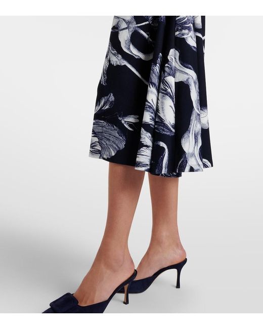 Midi Dresses Erdem de color Blue