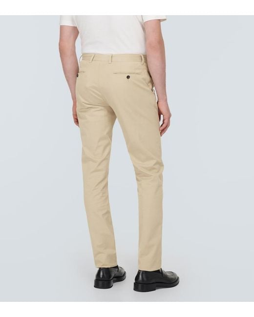 Zegna Natural Cotton-Blend Chinos for men