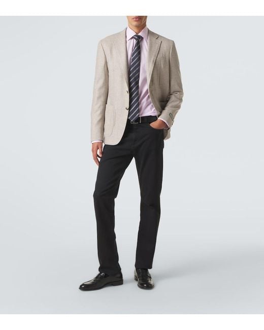 Canali Pink Cotton Shirt for men
