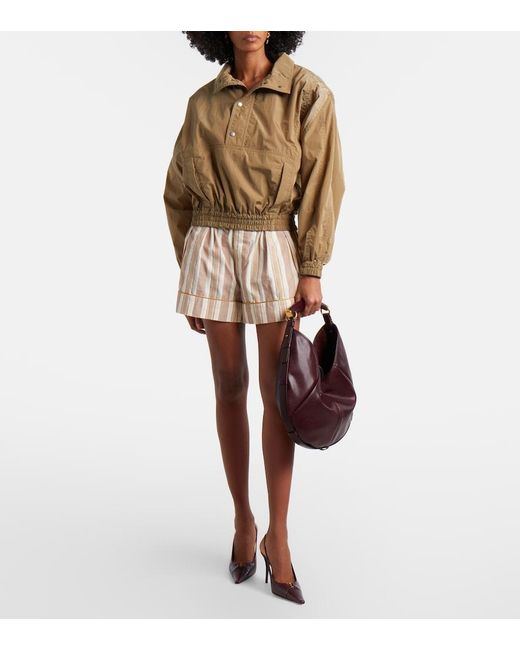 Saint Laurent Brown Mombasa Medium Leather Shoulder Bag