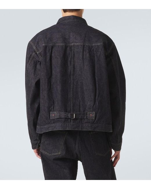 A.PRESSE Black 1St Type Denim Jacket for men