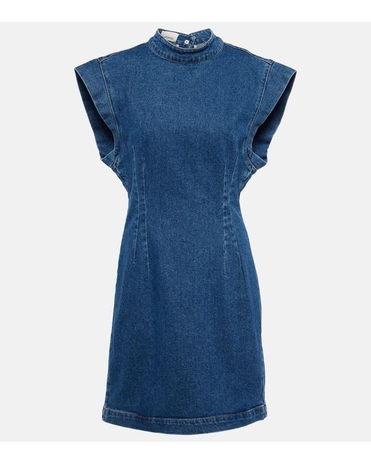 Vestido corto Nina de denim Isabel Marant de color Blue