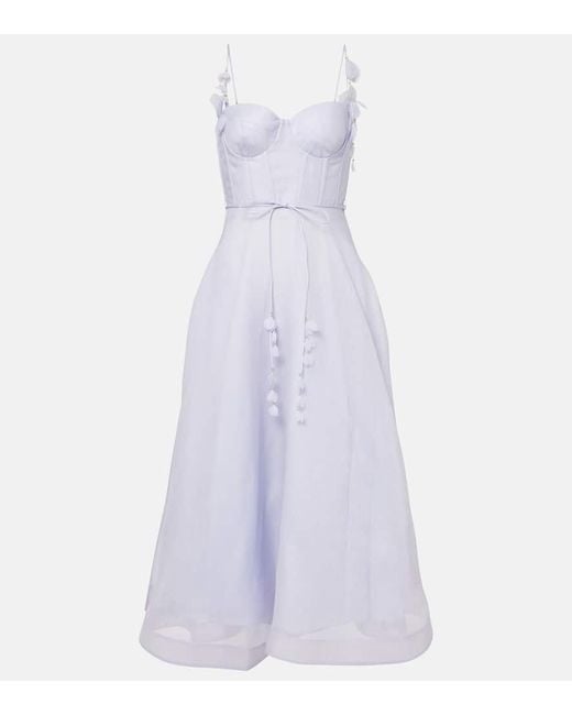 Abito Bustier Natura di Zimmermann in White