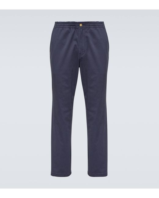 Pantalon droit en coton melange Polo Ralph Lauren pour homme en coloris Blue