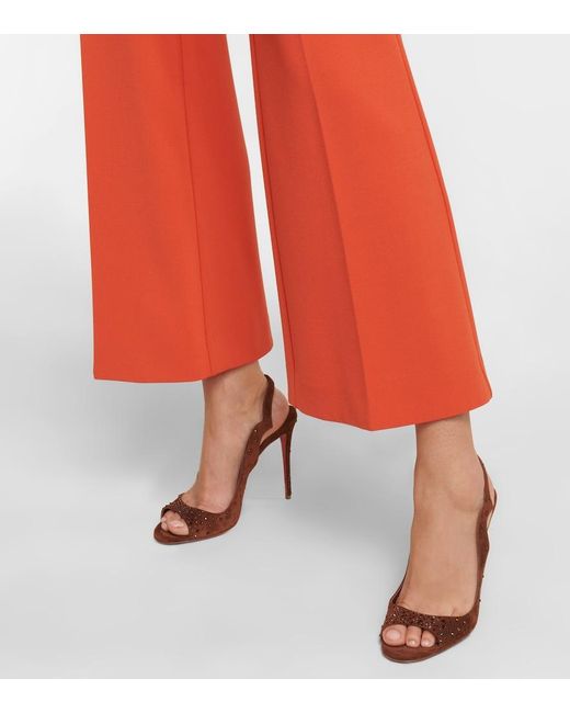 Christian Louboutin Multicolor Nudes Degrachick Suede Sandals