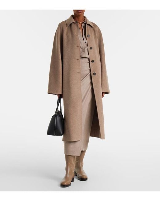 Max Mara Natural Mantel Cento Aus Kaschmir