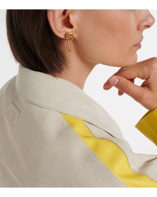 Loewe Metallic Anagram Bombe Earrings