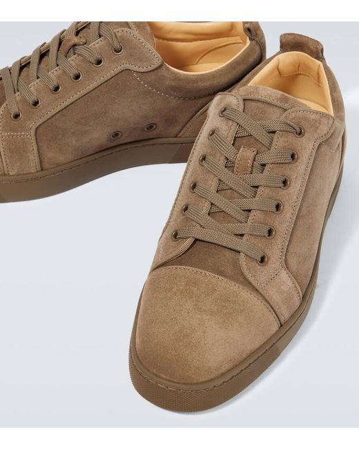 Christian Louboutin Sneakers Louis Junior Aus Veloursleder in Brown für Herren