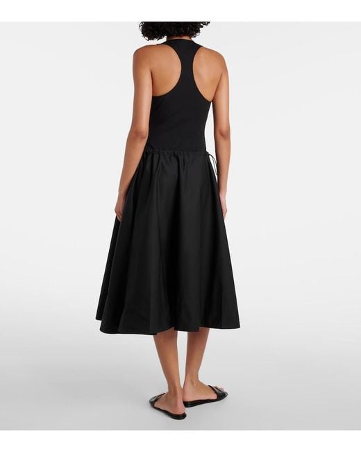 Tory Burch Black Racerback Midi Dress