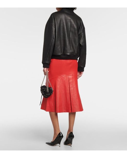 Stouls Black Pharrell Leather Bomber Jacket