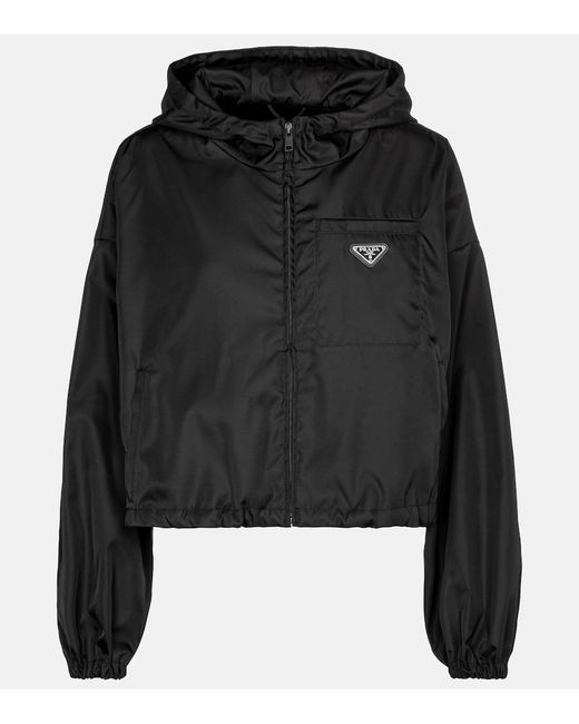 Prada Black Re-Nylon Cropped Jacket