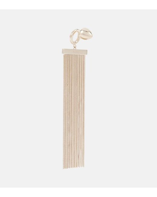 Alaïa White Drop Earrings