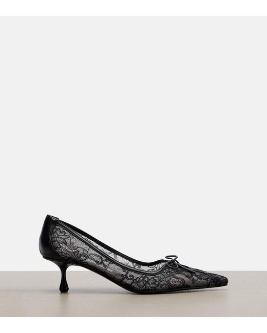Jimmy Choo Black Scarlett Lace Pumps