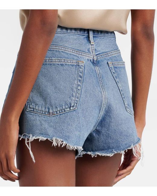 Agolde Blue Jeansshorts Parker