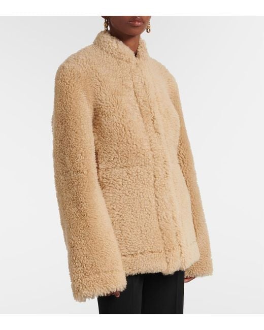 Chaqueta De Shearling Totême  de color Natural