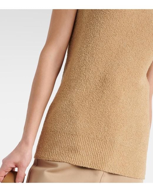 Totême  Natural Cotton-Blend Terry Sweater Vest
