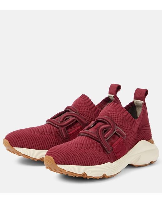 Tod's Red Kate Slip-On Sneakers