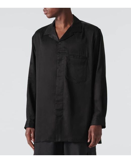 Camicia 3-Stripes di Y-3 in Black da Uomo