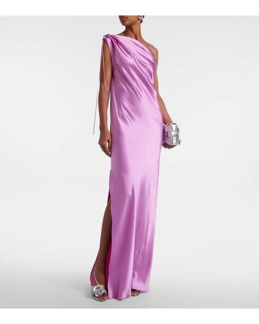 Vestido de fiesta Elegante Opera de seda Max Mara de color Pink