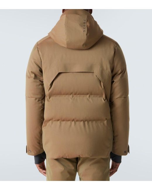 Sease Brown Nordend Wool-Blend Down Jacket for men