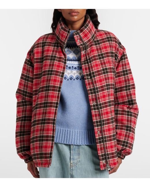 Miu Miu Brown Reversible Down Jacket