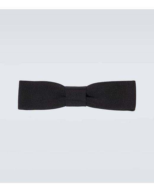 Saint Laurent Black Faille Bow Tie for men